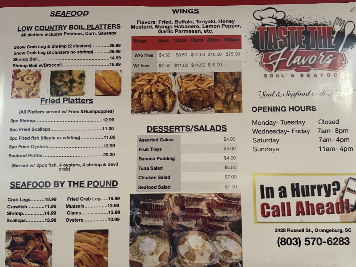 Menu Taste The Flavors-1