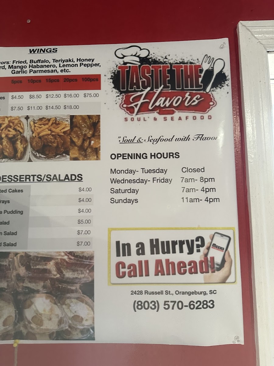 Menu Taste The Flavors-2